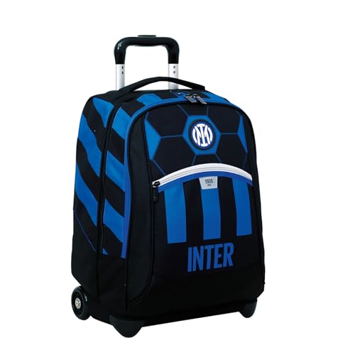 SEVEN Inter Big Schultrolley F.C. Inter Fußball VERSO LA VITTORIA - Blau Schwarz, Blau/schwarz, REGULAR, Klassisch von Seven