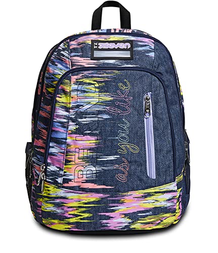 SEVEN Rucksack Advanced, Backpack für Schule, Uni & Freizeit, Geräumige Schultasche für Teenager, Mädchen, Jungen, Gepolsterter Schulranzen; Virtual Girl, mehrfarbig, mit Laptopfach SEVEN Rucksack Advanced, Backpack für Schule, Uni & Freizeit, Geräumige Schultasche für Teenager, Mädchen, Jungen, Gepolsterter Schulranzen; Virtual Girl, mehrfarbig, mit Laptopfach von Seven