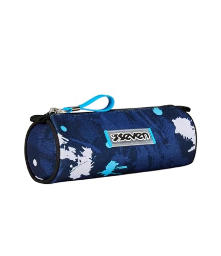 Seven Mäppchen, Federtasche für Schreibwaren, Etui für Stiften, Kugelschreiber, Kinder, Mädchen & Jungen, Schule, Grundschule, schwarz/blau Seven Mäppchen, Federtasche für Schreibwaren, Etui für Stiften, Kugelschreiber, Kinder, Mädchen & Jungen, Schule, Grundschule, schwarz/blau von Seven
