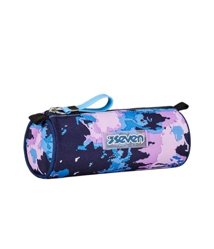 Seven Federmäppchen, Blau und Rosa, Stifthalter mit einem Fach, Öffnung mit Reißverschluss, Kinder und Jugendliche, violett, schulisch Seven Federmäppchen, Blau und Rosa, Stifthalter mit einem Fach, Öffnung mit Reißverschluss, Kinder und Jugendliche, violett, schulisch von Seven