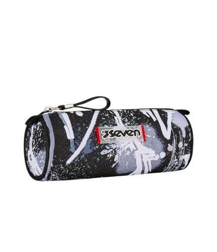 Seven Mäppchen, Federtasche für Schreibwaren, Etui für Stiften, Kugelschreiber, Kinder, Mädchen & Jungen, Schule, Grundschule, schwarz/grau Seven Mäppchen, Federtasche für Schreibwaren, Etui für Stiften, Kugelschreiber, Kinder, Mädchen & Jungen, Schule, Grundschule, schwarz/grau von Seven