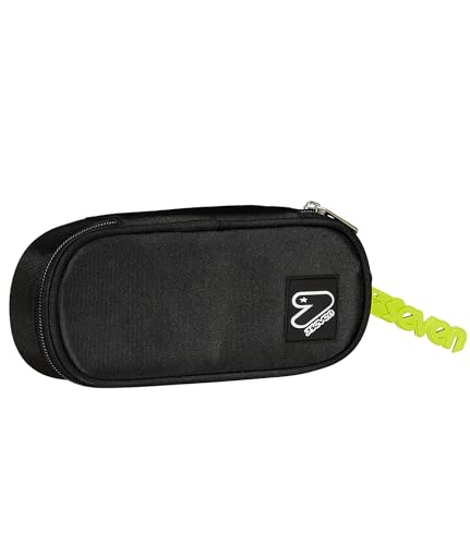 Seven Federmäppchen für Schule Round Plus Tech. Schwarz, mit Tasche und Gummibändern, Rucksackzubehör, Schwarz, Taglia Unica, Modern Seven Federmäppchen für Schule Round Plus Tech. Schwarz, mit Tasche und Gummibändern, Rucksackzubehör, Schwarz, Taglia Unica, Modern von Seven