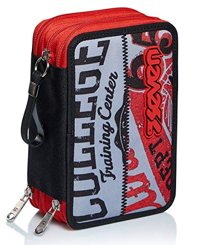 Seven Federmäppchen, Mäppchen, mehrfarbig, Federtasche für Schreibwaren, Etui mit Stiften, Kugelschreiber, & mehr, 3 Fächer, Mädchen & Jungen, Schule - Grundschule, XXL BRIGHT COLLEGE rot/grau college Seven Federmäppchen, Mäppchen, mehrfarbig, Federtasche für Schreibwaren, Etui mit Stiften, Kugelschreiber, & mehr, 3 Fächer, Mädchen & Jungen, Schule - Grundschule, XXL BRIGHT COLLEGE rot/grau college von Seven