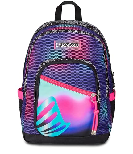 Seven Freethink Schulrucksack, Rosa, Shadefull Girl, Doppelter Rucksack, Laptop- oder Tablet-Tasche und Trinkflasche, mittlerer und höherer Rucksack, Mädchen, Rosa, Taglia Unica, Rucksack Seven Freethink Schulrucksack, Rosa, Shadefull Girl, Doppelter Rucksack, Laptop- oder Tablet-Tasche und Trinkflasche, mittlerer und höherer Rucksack, Mädchen, Rosa, Taglia Unica, Rucksack von Seven