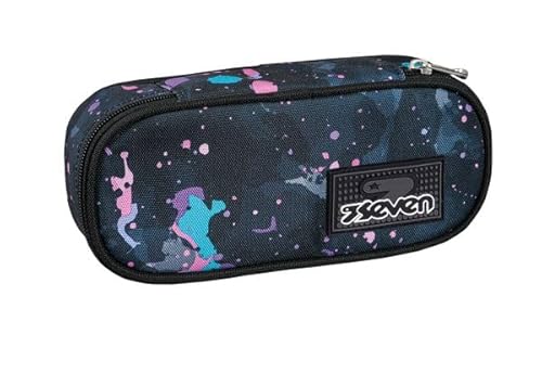 Seven ISCHOOLPACK Round Plus Pencil Holder Blue Oval Pouch with Inner Pocket and Elastic Pen Holders, Backpack Accessories, Elementary, Medium, Top, Boy, Girl, Blue, Taglia Unica, Modern, blau, Seven ISCHOOLPACK Round Plus Pencil Holder Blue Oval Pouch with Inner Pocket and Elastic Pen Holders, Backpack Accessories, Elementary, Medium, Top, Boy, Girl, Blue, Taglia Unica, Modern, blau, von Seven