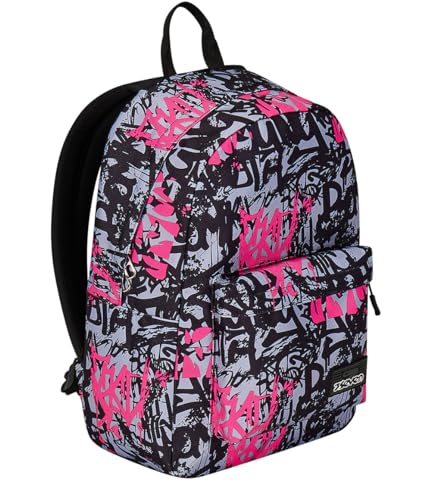 Seven ImusicPack Einzel-Rucksack, Rosa und Schwarz, mit kabellosen Kopfhörern, PC-Tasche, Reise- und Schulrucksack, Kinder und Jugendliche, Rosa, Taglia unica, schulisch von Seven