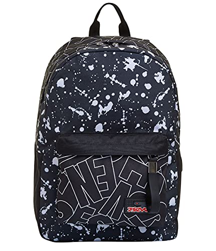 RUCKSACK ISCHOOLPACK SEVEN COOL TYPE Geräumige Schultasche für Teenager, Mädchen und Jungen, mit Laptopfach & USB Anschluss, italienisches Designschwarzinkl. Powerbank RUCKSACK ISCHOOLPACK SEVEN COOL TYPE Geräumige Schultasche für Teenager, Mädchen und Jungen, mit Laptopfach & USB Anschluss, italienisches Designschwarzinkl. Powerbank von Seven
