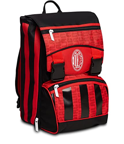 Seven Milan Ausziehbarer Rucksack, Erstball, Rot und Schwarz, Schule & Freizeit von Seven