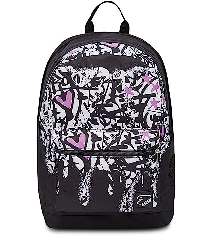 Seven Wende Rucksack, aus nachhaltigem Stoff, Geräumige Schultasche für Teenager, Mädchen Jungen, 2 Muster, für Schule, Sport und Freizeit, mit Trinklaschenfach, Doubleface, weiß-schwarz Seven Wende Rucksack, aus nachhaltigem Stoff, Geräumige Schultasche für Teenager, Mädchen Jungen, 2 Muster, für Schule, Sport und Freizeit, mit Trinklaschenfach, Doubleface, weiß-schwarz von Seven