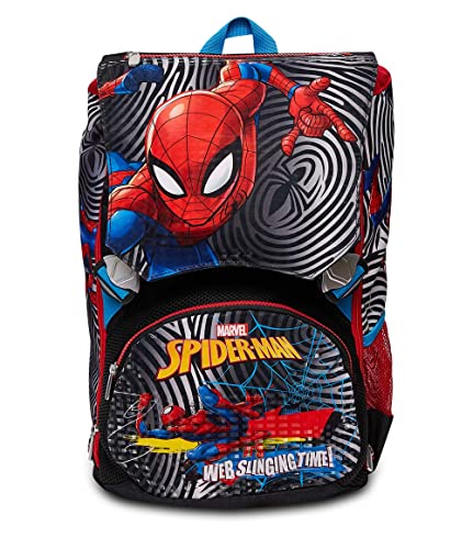 Seven Schulranzen für Grundschule, ab 1. Klasse, Erweiterbarer Schulranzen, Extra Volumen; Geräumige Schultasche für Mädchen und Jungen, mehrfarbig/SPIDERMAN, von Seven