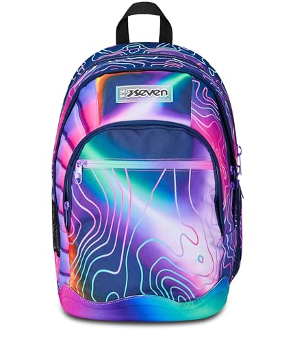 Seven Schulrucksack Dual, Rosa, Mapset Girl, Doppelrucksack mit Tasche für PC oder Tablet, Tasche für Trinkflasche und Organizer, Rucksack für mittlere und obere Schulen, Mädchen, Rosa, Taglia Unica, Seven Schulrucksack Dual, Rosa, Mapset Girl, Doppelrucksack mit Tasche für PC oder Tablet, Tasche für Trinkflasche und Organizer, Rucksack für mittlere und obere Schulen, Mädchen, Rosa, Taglia Unica, von Seven