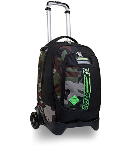 Seven TROLLEY, Rucksack mit Trolleyfunktion, Schulranzen mit Rollen, 3 in 1, Abnehmbarer Rucksack, ab 1. Klasse, für Schule, Gymnasium, Reisen&Freizeit, Mädchen&Jungen, mehrfarbig, JACK-2WD HALF BLACK Seven TROLLEY, Rucksack mit Trolleyfunktion, Schulranzen mit Rollen, 3 in 1, Abnehmbarer Rucksack, ab 1. Klasse, für Schule, Gymnasium, Reisen&Freizeit, Mädchen&Jungen, mehrfarbig, JACK-2WD HALF BLACK von Seven