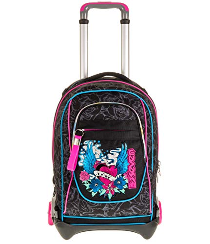 Seven TROLLEY, Rucksack mit Trolleyfunktion, Schulranzen mit Rollen, 3 in 1, Abnehmbarer Rucksack, ab 1. Klasse, für Schule, Gymnasium, Reisen&Freizeit, Mädchen&Jungen, schwarz, NEW JACK LEFLEUR Seven TROLLEY, Rucksack mit Trolleyfunktion, Schulranzen mit Rollen, 3 in 1, Abnehmbarer Rucksack, ab 1. Klasse, für Schule, Gymnasium, Reisen&Freizeit, Mädchen&Jungen, schwarz, NEW JACK LEFLEUR von Seven