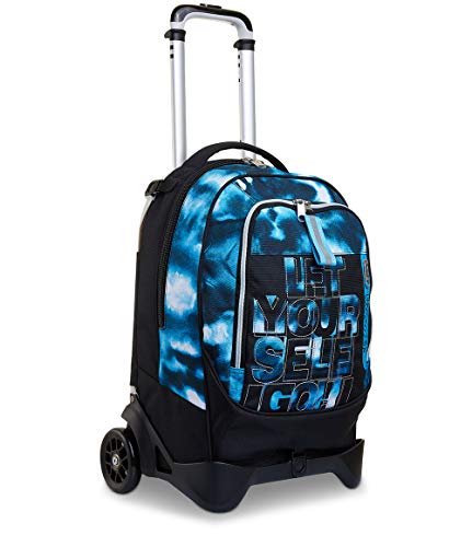 Seven TROLLEY, Rucksack mit Trolleyfunktion, Schulranzen mit Rollen, 3 in 1, Abnehmbarer Rucksack, ab 1. Klasse, für Schule, Gymnasium, Reisen&Freizeit, Mädchen&Jungen, blau, JACK-2WD DIP & SKY Seven TROLLEY, Rucksack mit Trolleyfunktion, Schulranzen mit Rollen, 3 in 1, Abnehmbarer Rucksack, ab 1. Klasse, für Schule, Gymnasium, Reisen&Freizeit, Mädchen&Jungen, blau, JACK-2WD DIP & SKY von Seven