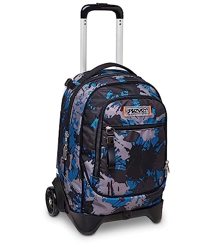 Seven TROLLEY New Tech Chromo Fluid Boy, Rucksack mit Trolleyfunktion, Schulranzen mit Rollen, 3 in 1, Abnehmbarer Rucksack, ab 1. Klasse, für Schule, Gymnasium, Reisen&Freizeit, Mädchen&Jungen, mehrfarbig Seven TROLLEY New Tech Chromo Fluid Boy, Rucksack mit Trolleyfunktion, Schulranzen mit Rollen, 3 in 1, Abnehmbarer Rucksack, ab 1. Klasse, für Schule, Gymnasium, Reisen&Freizeit, Mädchen&Jungen, mehrfarbig von Seven