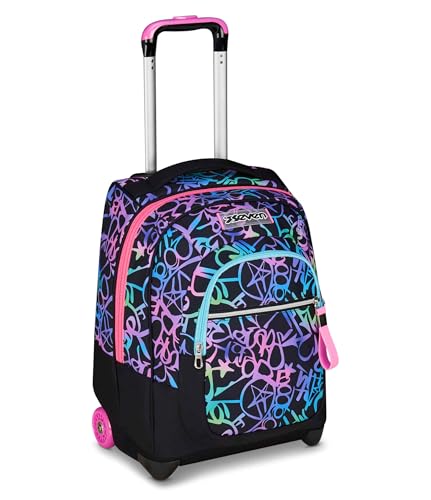 Seven Trolley für die Schule, Fuchsia, 2 in 1, doppelter Verwendungszweck, Trolley und Rucksack, Schulrucksack für Reisen, Mädchen, fuchsia, Taglia unica, Modern Seven Trolley für die Schule, Fuchsia, 2 in 1, doppelter Verwendungszweck, Trolley und Rucksack, Schulrucksack für Reisen, Mädchen, fuchsia, Taglia unica, Modern von Seven