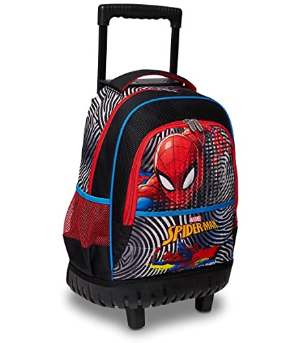 Seven Trolley Spiderman, 2 in 1, Schulranzen mit Rollen, Rucksack mit Trolleyfunktion für Kinder, ab 1. Klasse, für Schule, Reisen, Mädchen&Jungen; rot/schwarz; Superheroes Seven Trolley Spiderman, 2 in 1, Schulranzen mit Rollen, Rucksack mit Trolleyfunktion für Kinder, ab 1. Klasse, für Schule, Reisen, Mädchen&Jungen; rot/schwarz; Superheroes von Seven