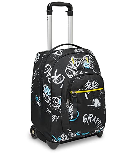 Seven TROLLEY, 2 in 1, Schulranzen mit Rollen, Rucksack mit Trolleyfunktion für Kinder, ab 1. Klasse, für Schule, Reisen, Mädchen&Jungen, schwarz, ABSTRACT GRAFFITI Seven TROLLEY, 2 in 1, Schulranzen mit Rollen, Rucksack mit Trolleyfunktion für Kinder, ab 1. Klasse, für Schule, Reisen, Mädchen&Jungen, schwarz, ABSTRACT GRAFFITI von Seven