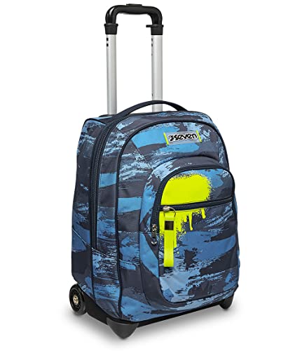 Seven TROLLEY, 2 in 1, Schulranzen mit Rollen, Rucksack mit Trolleyfunktion für Kinder, ab 1; Klasse, für Schule, Reisen, Mädchen&Jungen, blau, WET COLOR BOY Seven TROLLEY, 2 in 1, Schulranzen mit Rollen, Rucksack mit Trolleyfunktion für Kinder, ab 1; Klasse, für Schule, Reisen, Mädchen&Jungen, blau, WET COLOR BOY von Seven