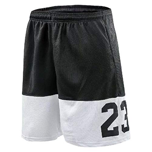 Sevenvtwo Atmungs Aktive Schnelltrocknende Herren Basketball Hosen Mode Fitness Sport Lose Hosen Training Laufshorts Schwarz L. von Sevenvtwo