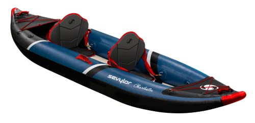 Sevylor Charleston Kayak, aufblasbares Kayak für 2 Personen, High Pressure Drop-Stitch Boden, Robustes Kanu aus verstärktem PVC, inklusive Dry Pack, Manometer & Abnehmbarer Finne, belastbar bis 196kg Sevylor Charleston Kayak, aufblasbares Kayak für 2 Personen, High Pressure Drop-Stitch Boden, Robustes Kanu aus verstärktem PVC, inklusive Dry Pack, Manometer & Abnehmbarer Finne, belastbar bis 196kg von Sevylor
