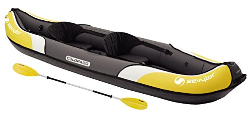 Sevylor Kanu aufblasbar Colorado Kit, 2 Personen Faltkajak inkl. 1 Doppelpaddel, Fußpumpe, 331 x 88 cm Sevylor Kanu aufblasbar Colorado Kit, 2 Personen Faltkajak inkl. 1 Doppelpaddel, Fußpumpe, 331 x 88 cm von Sevylor