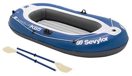Sevylor Schlauchboot Caravelle KK65, aufblasbares Boot für 2 Personen inkl. 2 Ruder und Fußpumpe, 228 x 120 cm Sevylor Schlauchboot Caravelle KK65, aufblasbares Boot für 2 Personen inkl. 2 Ruder und Fußpumpe, 228 x 120 cm von Sevylor