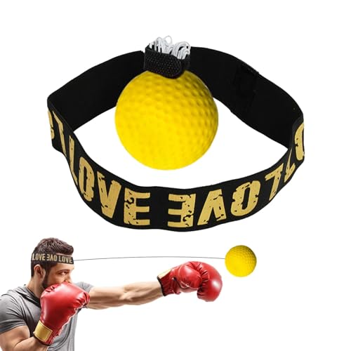 Seyrnicay Box-Reflexball-Stirnband – Geschwindigkeitstraining, Boxball, Hand-Augen-Koordinationstraining, Boxball für Zuhause, Fitnessstudio, Punchingball, Reflexbeutel von Seyrnicay