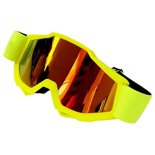 Seyrnicay Helmbrille | Anti-UV-Anti-Rutsch-Renn-Skibrille, Anti-Beschlag, Motocross-Reitbrille für Herren und Damen, gepolstert, staubdicht, Off-Road-Brille für Erwachsene und Jugendliche von Seyrnicay