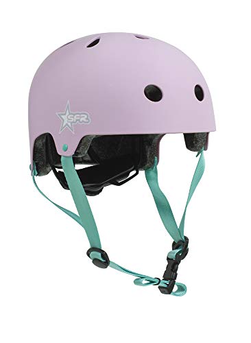 SFR Skates SFR Adjustable Kids Helmet Skateboard Helm Unisex Kinder Jugend Pink/Grün 46-52 cm von SFR