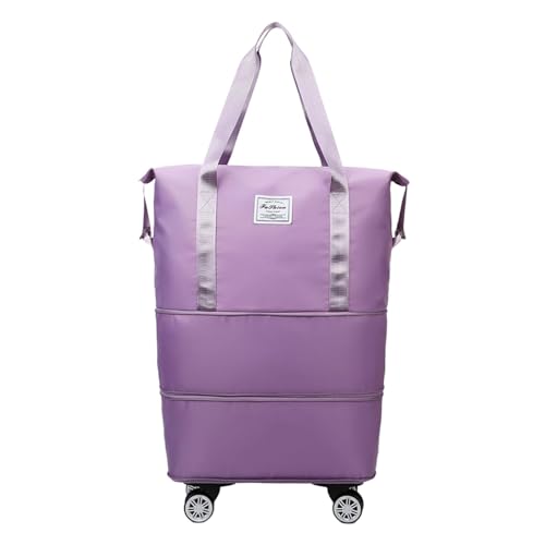 Sghtil Faltbare 4-Rad Reisetasche | Erweiterbar Reisetasche Handgepäck mit Abnehmbar Rollen Weekender Gym Travel Bag für Sport/Reisen Sghtil Faltbare 4-Rad Reisetasche | Erweiterbar Reisetasche Handgepäck mit Abnehmbar Rollen Weekender Gym Travel Bag für Sport/Reisen von Sghtil