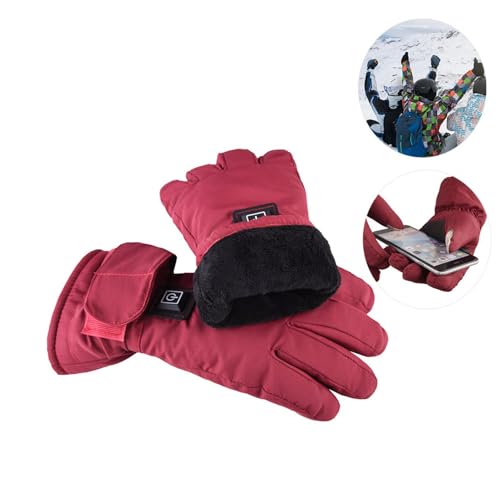 Sghtil Beheizte Handschuhe, wiederaufladbar, beheizte Motorradhandschuhe für den Winter, warme Handschuhe, wasserdicht, beheizte Handschuhe für Training, von Sghtil