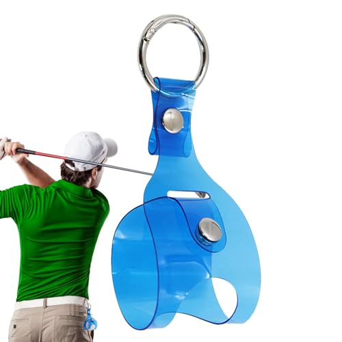 Sghtil Golfballtasche, Golfballtasche,Golf Tee Pouch Aufbewahrungstasche - Golf-Zubehör-Tragetasche, transparente Golf-Zubehörtasche, Schlüsselanhänger, Gürtelclip, Schutztasche von Sghtil