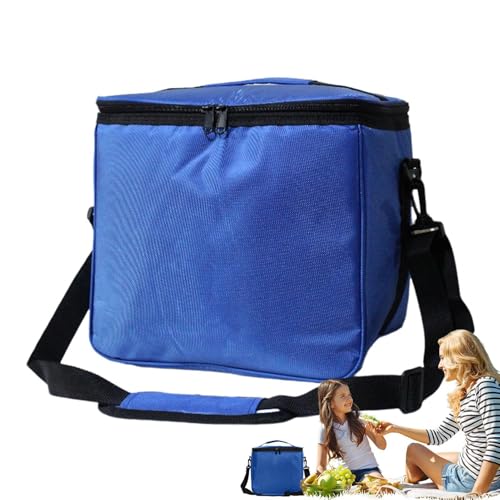 Sghtil Isolierte Lunchbox-Tasche, Camping-Kühltasche, Isolierte Kühltasche zur Aufbewahrung von Snacks, Große Lunch-Thermotasche für Camping, Strand von Sghtil