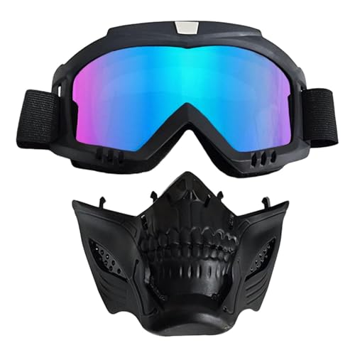 Sghtil Motorradbrillen-Maske, Reitbrillen | Airsoft-Brillenmaske | Beschlagfreie, warme Schutzbrille, Airsoft-Schutzbrille, Maske, Dirtbike, ATV, Motocross-Brille für Männer, Frauen, Jugendliche von Sghtil