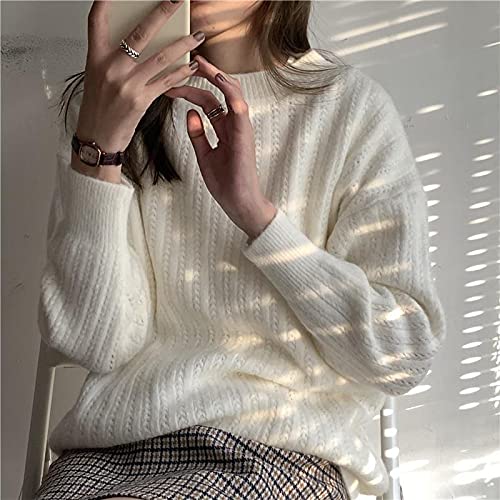 ShFhhwrl Damen Stylischer Und Bequemer Pullover Neck Knit Pullover Tops Knitwear Damen Solide Oversize 5 Farben Mode Freizeit Allgleiches E ShFhhwrl Damen Stylischer Und Bequemer Pullover Neck Knit Pullover Tops Knitwear Damen Solide Oversize 5 Farben Mode Freizeit Allgleiches E von ShFhhwrl