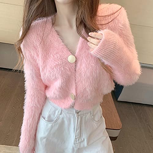 ShFhhwrl Damen Stylischer Und Bequemer Pullover Neck Knit Pullover Tops Knitwear Dünner Pullover Langarm V-Ausschnitt Damen Solid Pink Weiß ShFhhwrl Damen Stylischer Und Bequemer Pullover Neck Knit Pullover Tops Knitwear Dünner Pullover Langarm V-Ausschnitt Damen Solid Pink Weiß von ShFhhwrl