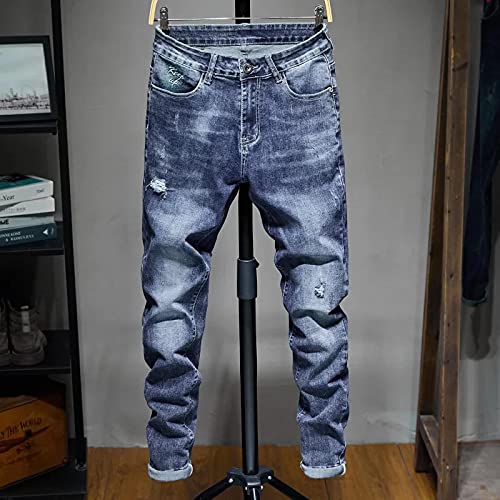 ShFhhwrl Jeans Mens Jeans Denim Hosen Männlich Neue Junge Modehose Casual Stretch Slim Skinny Jeans Männer 28 L860 von ShFhhwrl