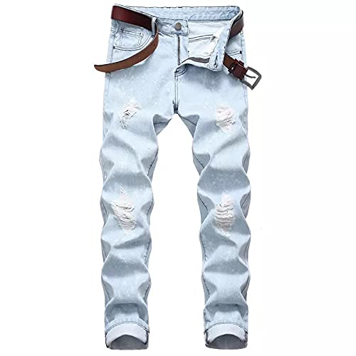 ShFhhwrl Jeans Mens Jeans Skinny Jeans Jeans Sexy Casual Streetwear Jeans Men 32 507-2 von ShFhhwrl