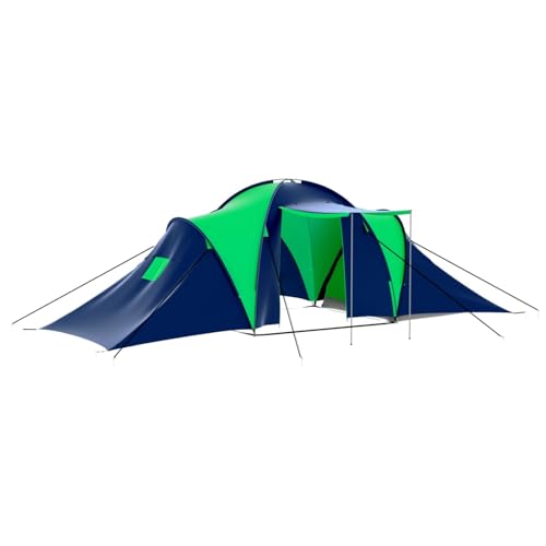 Campingzelt 9 Personen, ShGaxin Caming Zelt, Camping Tents, Camping-Zelt, Stoff Blau/Grün von ShGaxin