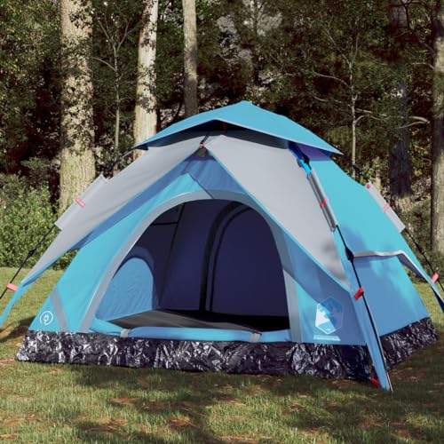 Kuppel-Campingzelt 4 Personen Blau Quick Release, ShGaxin Caming Zelt, Camping Tents, Camping-Zelt - 4004182 von ShGaxin