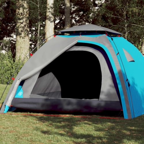 Kuppel-Campingzelt 4 Personen Blau Quick Release, ShGaxin Caming Zelt, Camping Tents, Camping-Zelt - 4004243 von ShGaxin