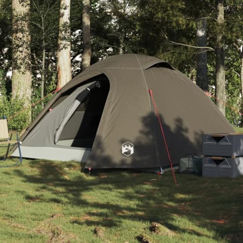 Kuppel-Campingzelt 4 Personen Braun Wasserdicht, ShGaxin Caming Zelt, Camping Tents, Camping-Zelt - 4009619 von ShGaxin