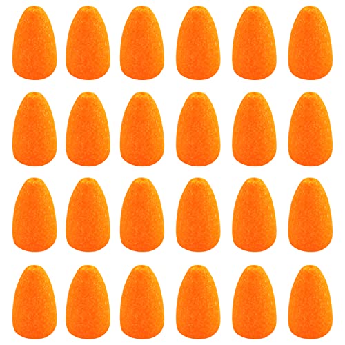 Schaumstoffposen Pompano Rigs Floats, 50 Stück Snell Angeln Posen für Surf Angeln Schlagindikatoren Angeln Rig Zubehör für Zander Wels Forelle (oval, orange) von Shaddock Fishing