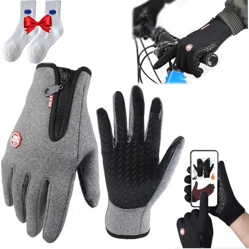 Shafaja Frostfit - Thermo Handschuhe, Frostfit Handschuhe, Frostfit Thermohandschuhe, Frostfit - Thermo Handschuhe Perfekt Für Jedes Abenteuer (Grey, XXL) von Shafaja