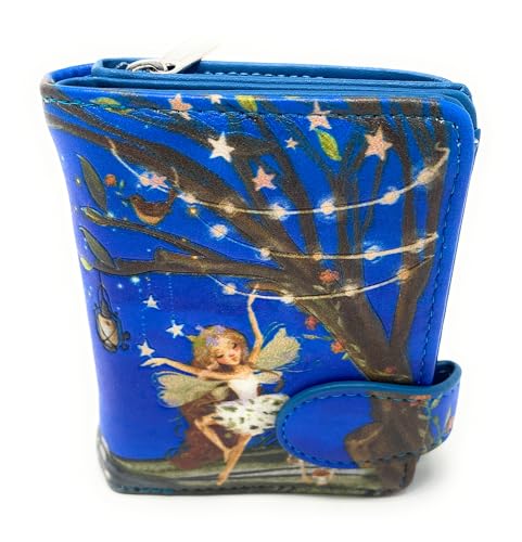 Shag Wear Fairy Forest Kleine skurrile Geldbörse für Damen und Teenager-Mädchen, 11,4 cm, Blau, Blau, Small, Modern Shag Wear Fairy Forest Kleine skurrile Geldbörse für Damen und Teenager-Mädchen, 11,4 cm, Blau, Blau, Small, Modern von Shag Wear