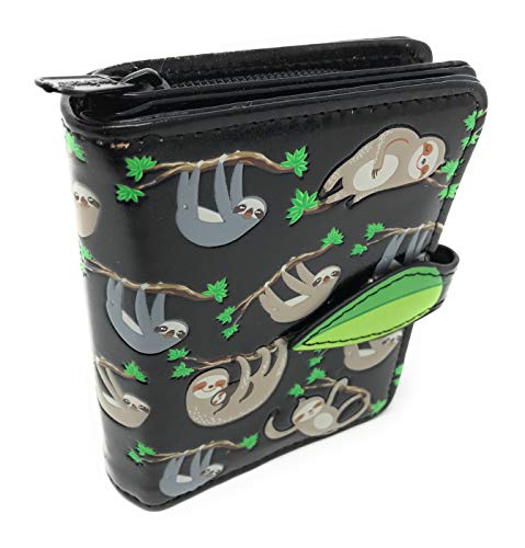 Shag Wear Kleines Faultier Damen BiFold börse schwarz veganes Leder Shag Wear Kleines Faultier Damen BiFold börse schwarz veganes Leder von Shag Wear