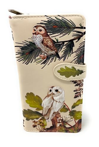 Shag Wear Owl Gathering Geldbörse für Damen und Teenager-Mädchen, veganes Kunstleder, Beige, 17,8 cm, Beige, Large, Modern Shag Wear Owl Gathering Geldbörse für Damen und Teenager-Mädchen, veganes Kunstleder, Beige, 17,8 cm, Beige, Large, Modern von Shag Wear