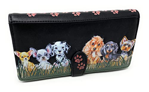 Shag Wear Puppy Love Damen Geldbörse groß schwarz, schwarz, Large, Modern Shag Wear Puppy Love Damen Geldbörse groß schwarz, schwarz, Large, Modern von Shag Wear