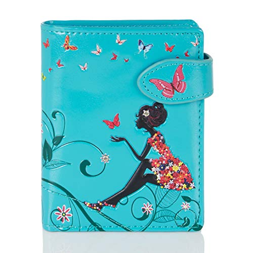 Shagwear Junge Damen Geldbörse Small Purse und Designs (Schmetterling/Butterfly Oasis) von Shag Wear